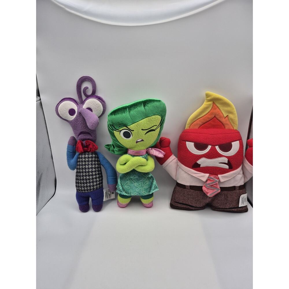 Disney Pixar Inside Out Fear, Anger, and Disgust Character Stuffed Plush Toys